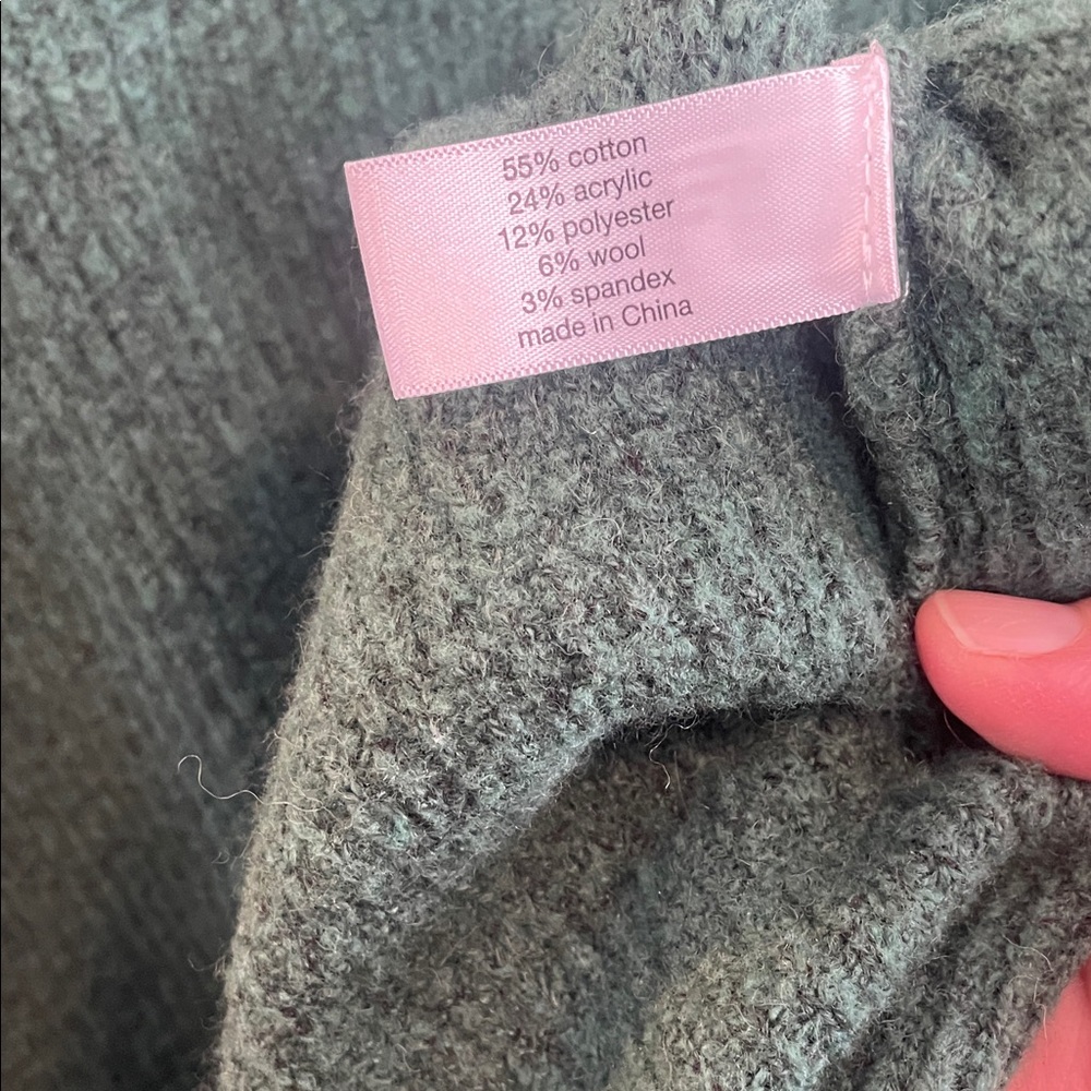 Lane Bryant Forest Green Crew Neck Sweater - Picture 3 of 5
